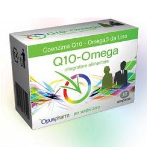 Opuspharm Q10 Omega Food Supplement 30 Tablets
