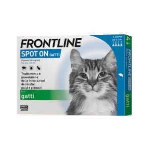 Frontline Spot-On Pesticide for Cats 4 Single-dose Pipettes