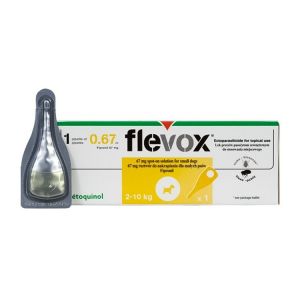 Flevox Spot-on Pesticide Dogs 2-10 Kg 1 Pipette 0.67ml