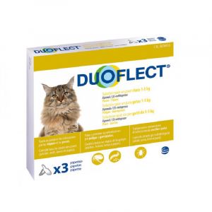 Duoflect Spot-On Pesticide for Cats 1-5 Kg 3 Single-dose Pipettes
