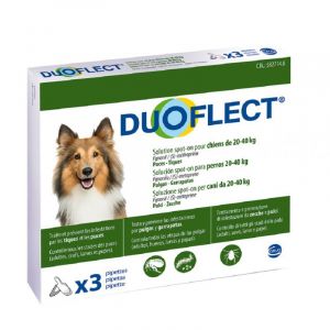 Duoflect Parasite Solution For Dogs 20-40kg 3 Pipettes X2,82ml