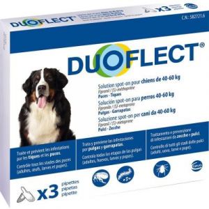 Duoflect Spot-on Pesticide For Dogs From 40 To 60 Kg 3 Pipettes Of 4.24ml