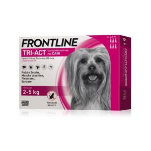 Frontline Tri-Act Spot-On Solution Dogs 2-5 kg 6 Single-dose Pipettes