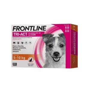 Frontline Tri-Act Spot-On Solution Dogs 5-10 kg 6 Single-dose Pipettes