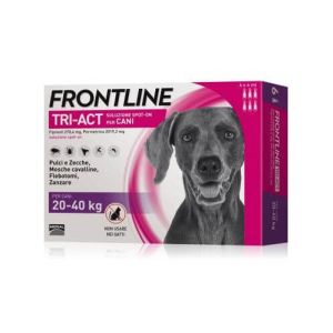 Frontline Tri-Act Spot-On Solution Dogs 20-40 kg 6 Single Dose Pipettes