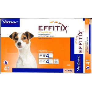 Virbac Effitix Pesticide Spot On Small Dogs 4 Pipettes 1,10ml