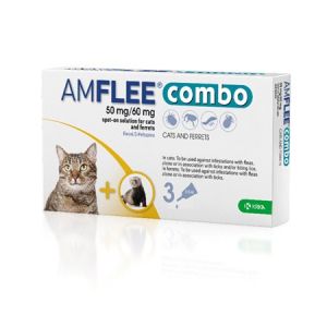 Amflee Combo Spot-on Solution 3 Pipettes 0.5ml 50mg + 60mg Ga