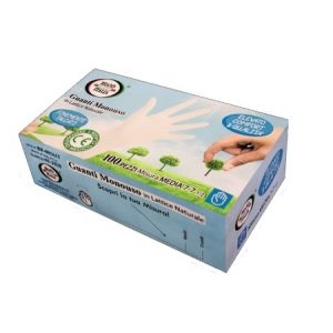 Disposable Natural Latex Gloves Size M 100 Pieces