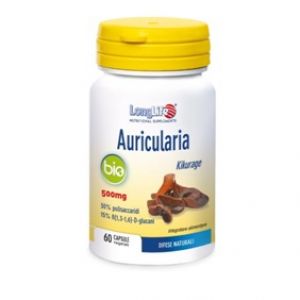 Longlife Auricularia Bio 500mg Food Supplement 60 Capsules