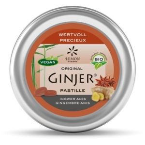 Lemon Pharma Ginjer Con Zenzero Gusto Anice Pastiglie Integratore Alimentare 40g