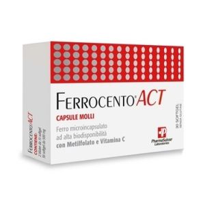 Pharmasuisse Laboratoires Ferrocento Act Food Supplement 30 Soft Capsules