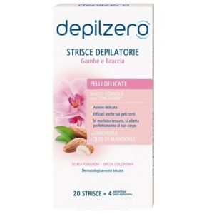 Depilzero 20 depilatory strips legs arms