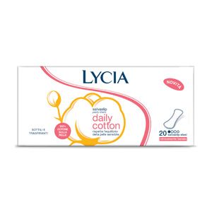 Lycia daily cotton panty liners in flat cotton 20 pieces