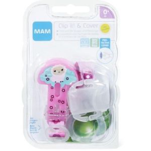 Mam Clip It & Soother Holder Cover Neutral