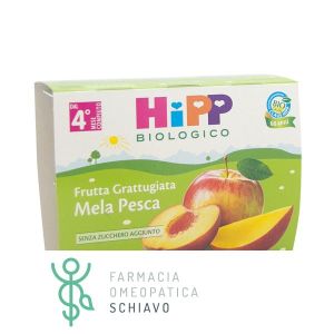 Hipp Bio Grated Fruit Apple Peach 4x100g 4 Months +