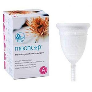 Mooncup menstrual cup size Large for women with more