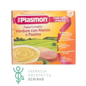 Plasmon Homogenized Baby Food Beef Vegetable Pastina 190g X 2 Pieces