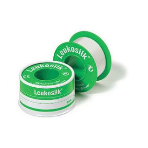 Leukosilk Plaster On Spool In Cellulose Acetate 5 MX 1.25 Cm