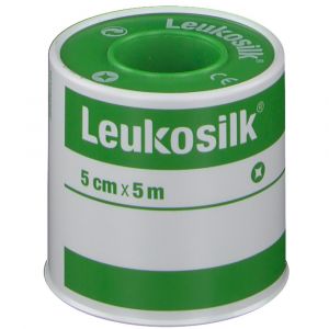 Leukosilk Plaster on Cellulose Acetate Reel cm 5x5 m