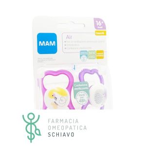 Mam Air Rubber Soother Assorted Colors +16m 2 Pieces
