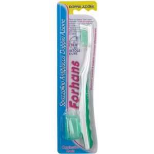 Forhans double action anti-plaque manual toothbrush with hard bristles