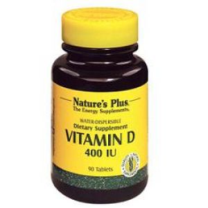 Nature's Plus Vitamin D 400 IU Water Soluble Supplement 90 Tablets