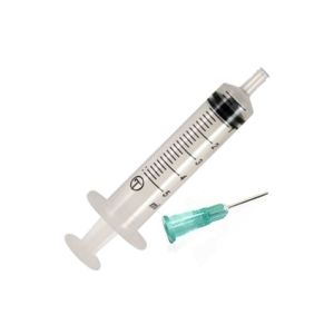 Pic Syringe 5ml Gauge Needle 22x1.25 Central Luer Cone 1 Piece
