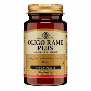 Solgar Oligo Rame Plus Integratore di Rame 100 Tavolette