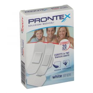 Safety Prontex White Strips White Plasters 20 Assorted Plasters