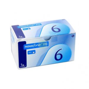 Novofine Insulin Subcutaneous Injection Needles 31 G 6 mm 100 Pieces