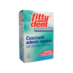 Fittydent soft adhesive pads for lower dentures 15 pieces