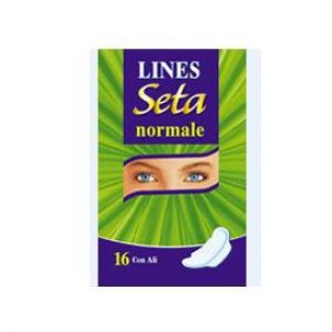 Lines silk normal pads with wings 16 pieces
