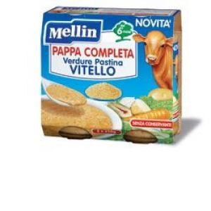 Mellin Pappa Complete Vegetable Pastina Veal 2 x 250 g