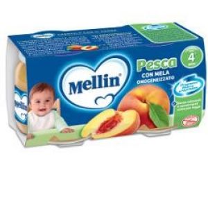 Mellin Fruit Homogenized Peach With Apple 2 x 100g