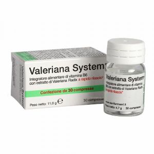 Valeriana System Integratore  30 Compresse