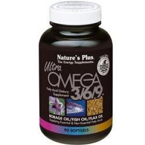 Nature's Plus Ultra Omega 3/6/9 Fatty Acid Supplement 90 Capsules