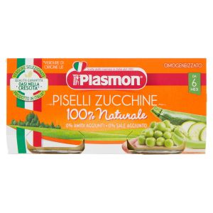 Homogenized Plasmon Of Vegetables Peas And Zucchini 2x80g
