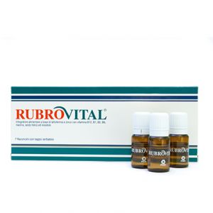 Rubrovital Immune Defense Supplement based on Lactoferrin and Zinc 7 Vials