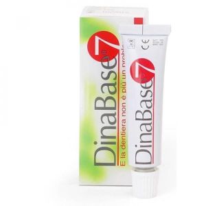 Dinabase 7 Ribasante Gel Adesivo per Dentiere 20g