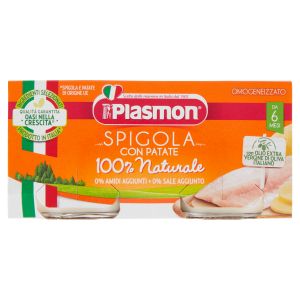 Plasmon Homogenized Sea Bass Fish With Vegetables 2x80g