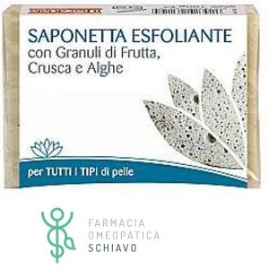 Fior di Loto Saponetta Esfoliante Con Granuli di Frutta Crusca e Alghe 100 g multidose