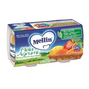Mellin Homogenized Fruit Apple and Citrus 2 x 100 g