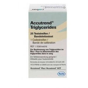 Accutrend Triglyceride Test Strips 25 Pieces