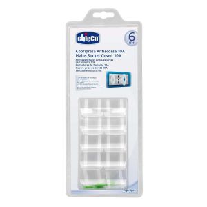 Chicco Safe Anti-shock socket cover 10a 10 Pieces