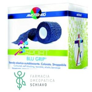 Master Aid Sport Blue Grip Self-Locking Elastic Bandage 8x4.5 m