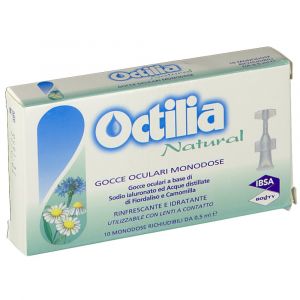 Octilia Natural Irritated And Red Eyes Eye Drops 10 Single-Dose Vials