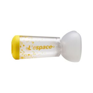 L'Espace Pediatric Spacer Mask For Inhalers Yellow 2-6 Years