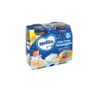 Mellin Cena Completa Pastina Verdure Formaggino 6 Mesi+ 2x200g