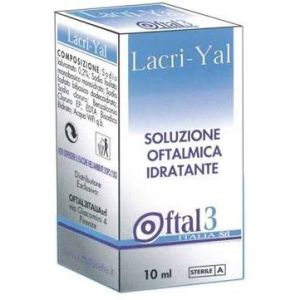 Oftal 3 Lacri-yal Moisturizing Ophthalmic Solution Drops 10ml