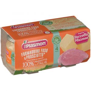 Plasmon Homogenized Cheese and Ham 2 Jars For 80 g